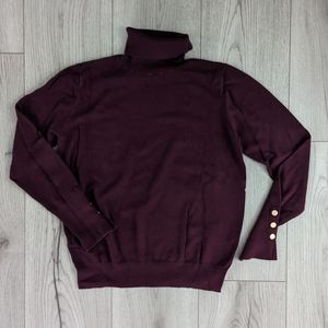 Zara Maroon Turtleneck